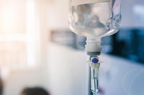 An IV bag