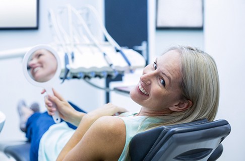 Woman before IV sedation