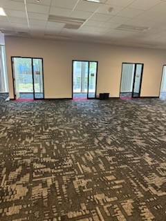 Floor of periodontal office in progress