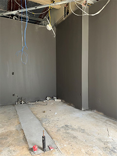 Periodontal office in process of being constructed